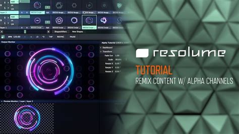 alpha channels Resolume Arena